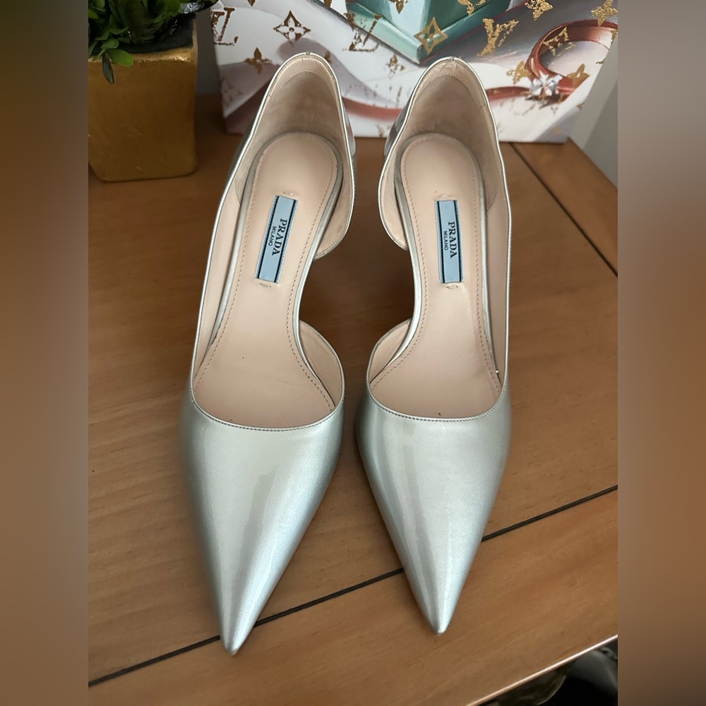 Prada Silver Pumps
